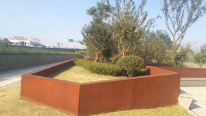 宝山耐候钢挡土墙
